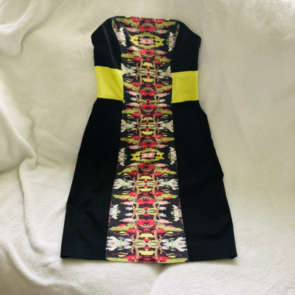 French Connection Neon Floral Mini size 2